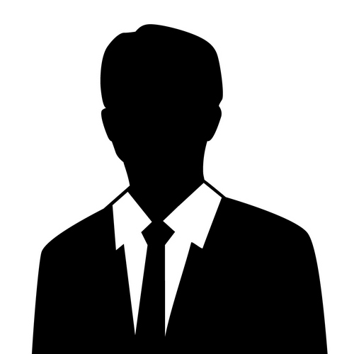 Business Avatars Set Business avatars set with males and females businesspeople silhouettes isolated vector illustration